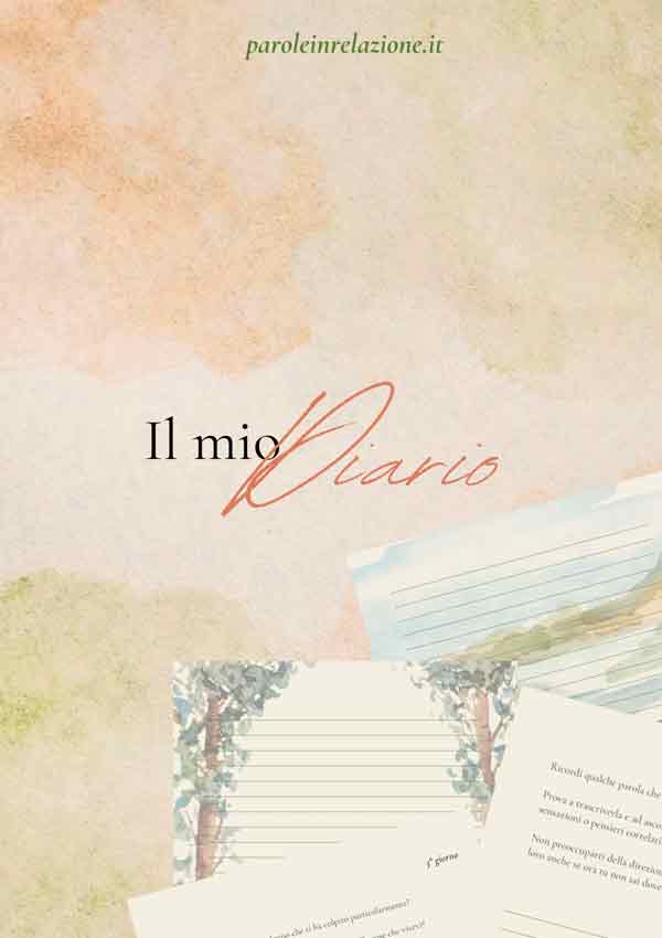 Copertina del Diario personale - Parole in relazione